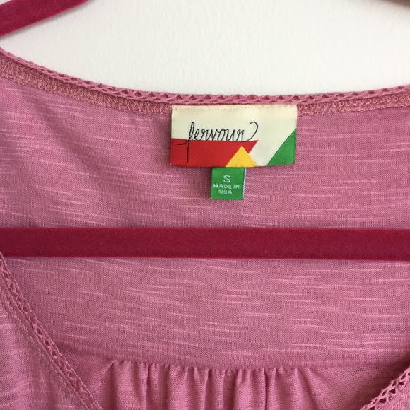 ModCloth Fervour pink short sleeve top - Picture 3 of 7